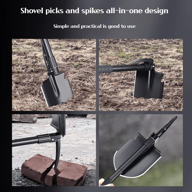 IronMaster Heavy Duty 3-in-1 Tactical Survival Shovel