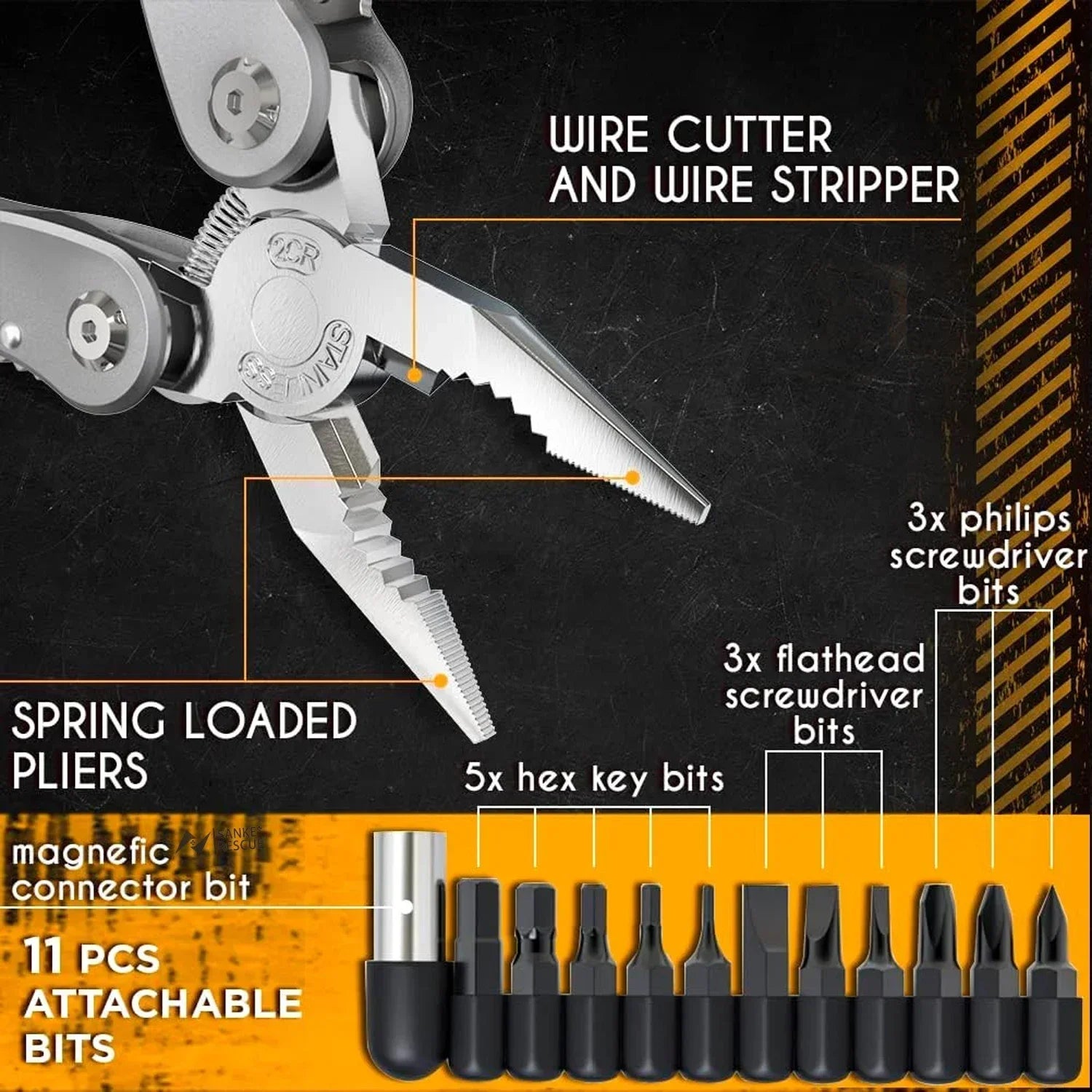 IronMaster 24-in-1 Professional Multi-Tool Pliers